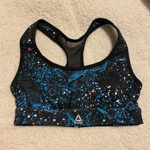 Reebok racer padded sports bra